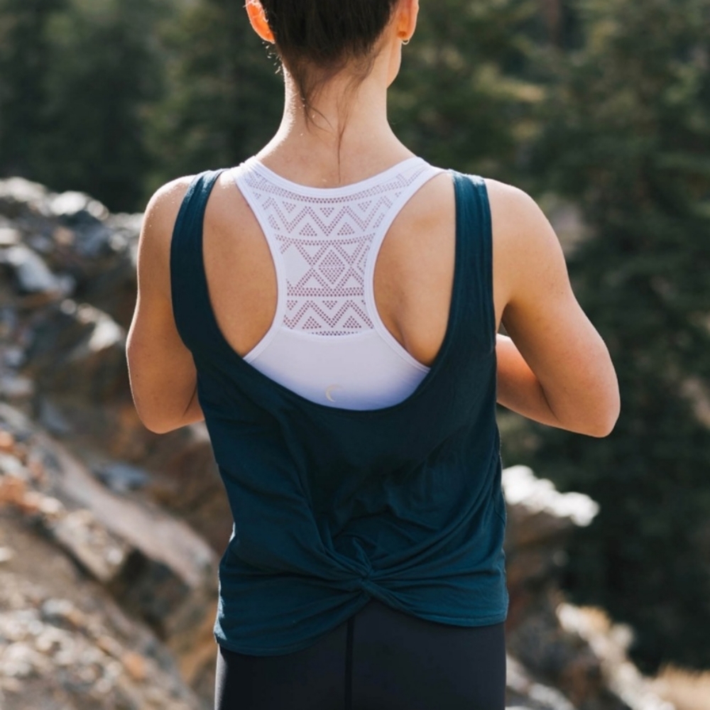 Swirl Tank Top Midnight Blue